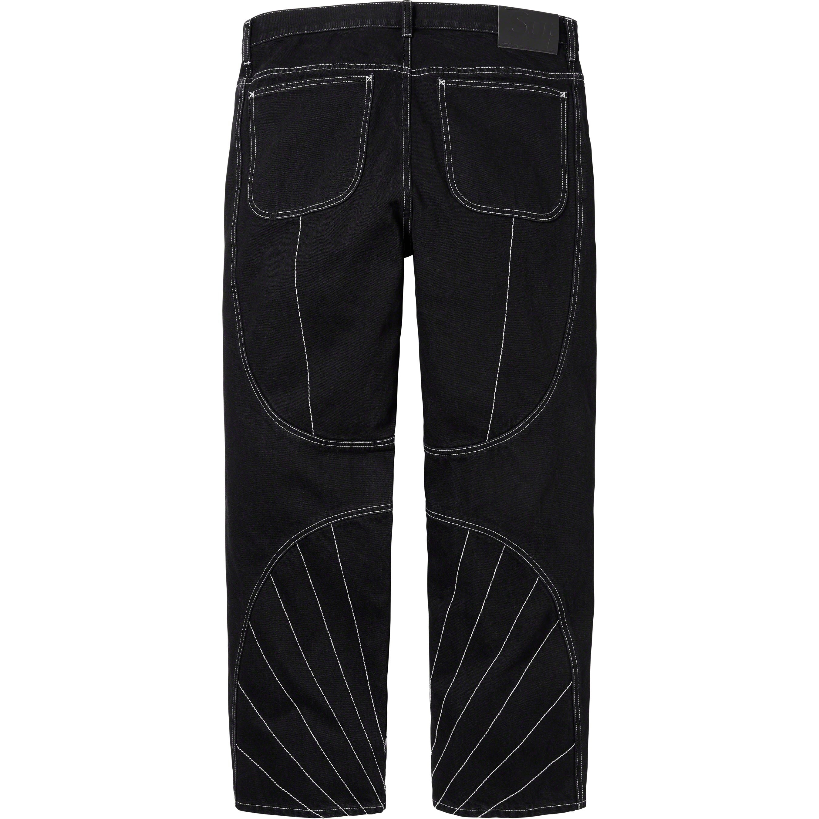 Radial Embroidered Loose Fit Jean view 4